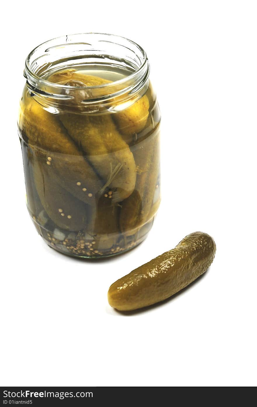 Some Pickles In A Jar