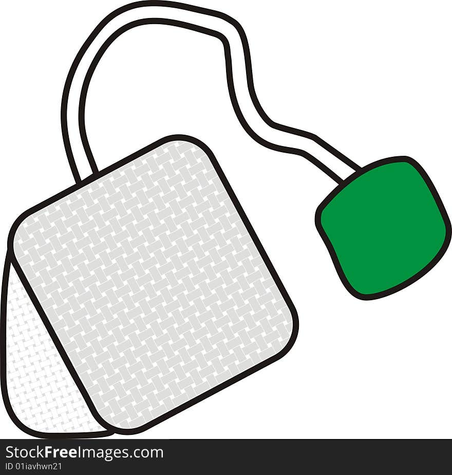 Teabag in vector format cdr