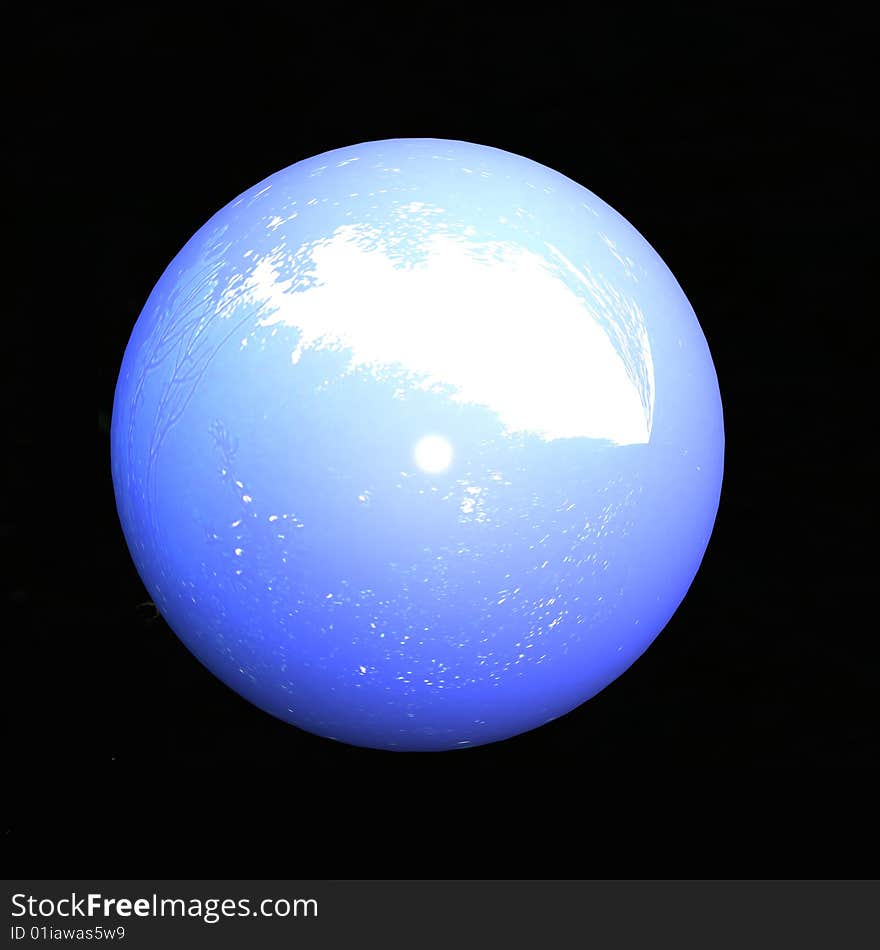 Abstract blue sphere