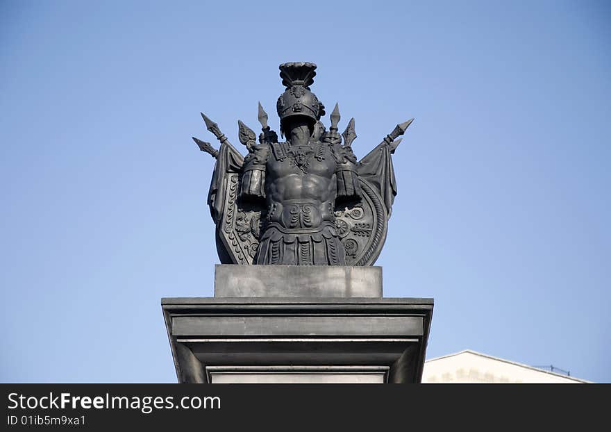 Left pillar top of Russian Museum gates