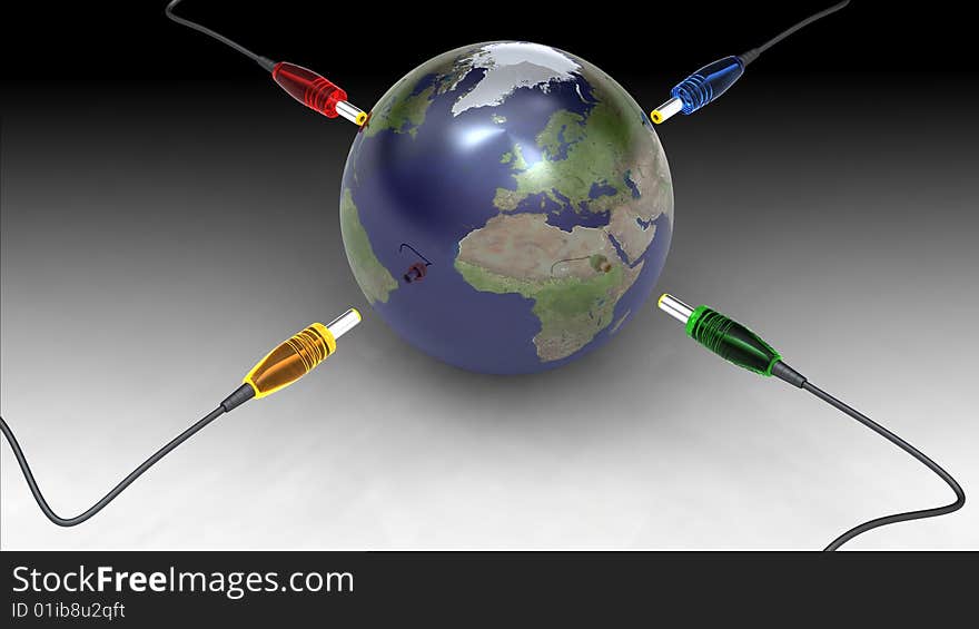 Power Cable In Earth