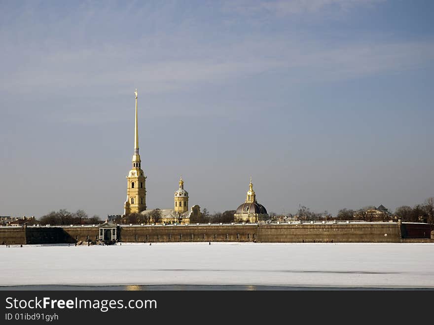 (Petropavlovskaya krepost)
Built as a fortress in 1703 by Peter the Great, this building was used instead as a political prison under the czars, and houses the City History Museum, the Mint, and the Peter and Paul Cathedral. (Petropavlovskaya krepost)
Built as a fortress in 1703 by Peter the Great, this building was used instead as a political prison under the czars, and houses the City History Museum, the Mint, and the Peter and Paul Cathedral.