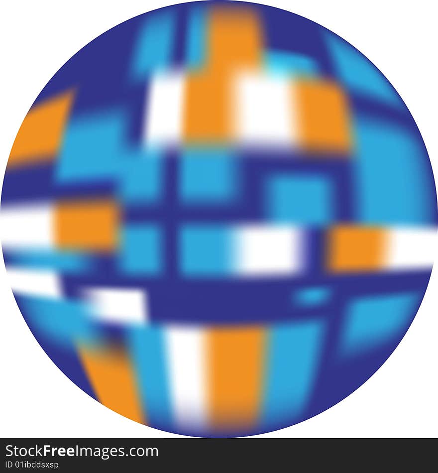 A blue, white and orange web button looking like 3d made in Illustrator by gradient mash. A blue, white and orange web button looking like 3d made in Illustrator by gradient mash.