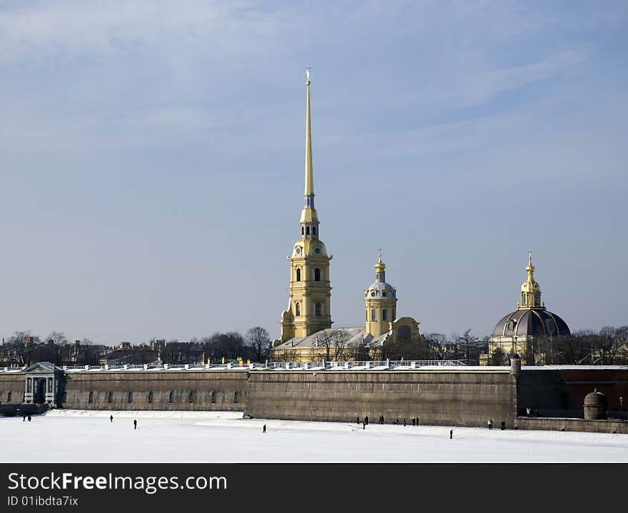 (Petropavlovskaya krepost)
Built as a fortress in 1703 by Peter the Great, this building was used instead as a political prison under the czars, and houses the City History Museum, the Mint, and the Peter and Paul Cathedral. (Petropavlovskaya krepost)
Built as a fortress in 1703 by Peter the Great, this building was used instead as a political prison under the czars, and houses the City History Museum, the Mint, and the Peter and Paul Cathedral.