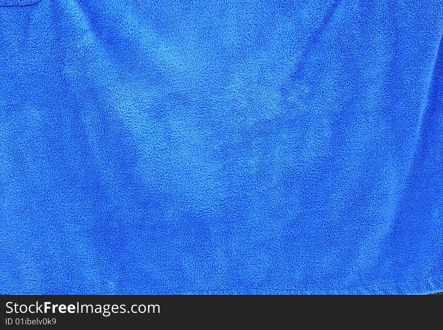 Blue fine bath towel texture