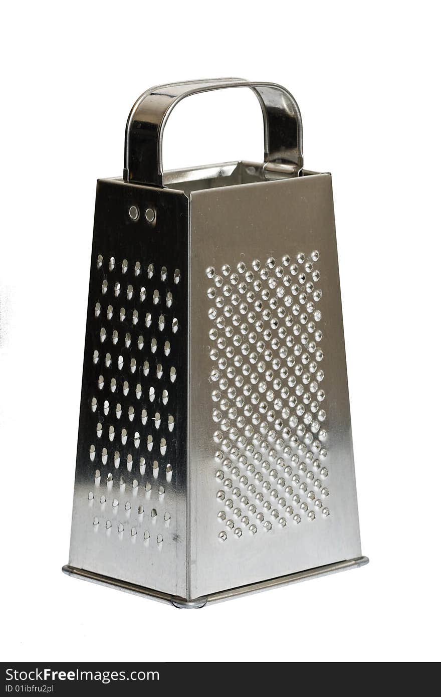 Old grater isolated on white