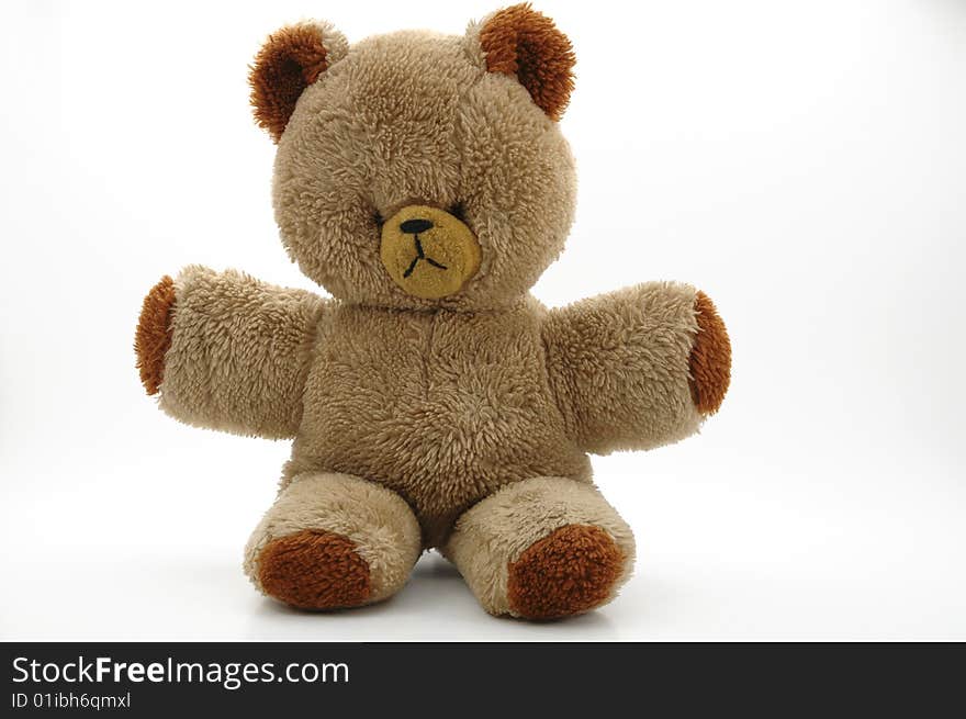 teddy bear isolated on a white background