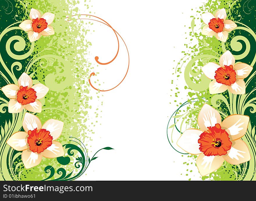 Floral Background, beautiful floral illustration