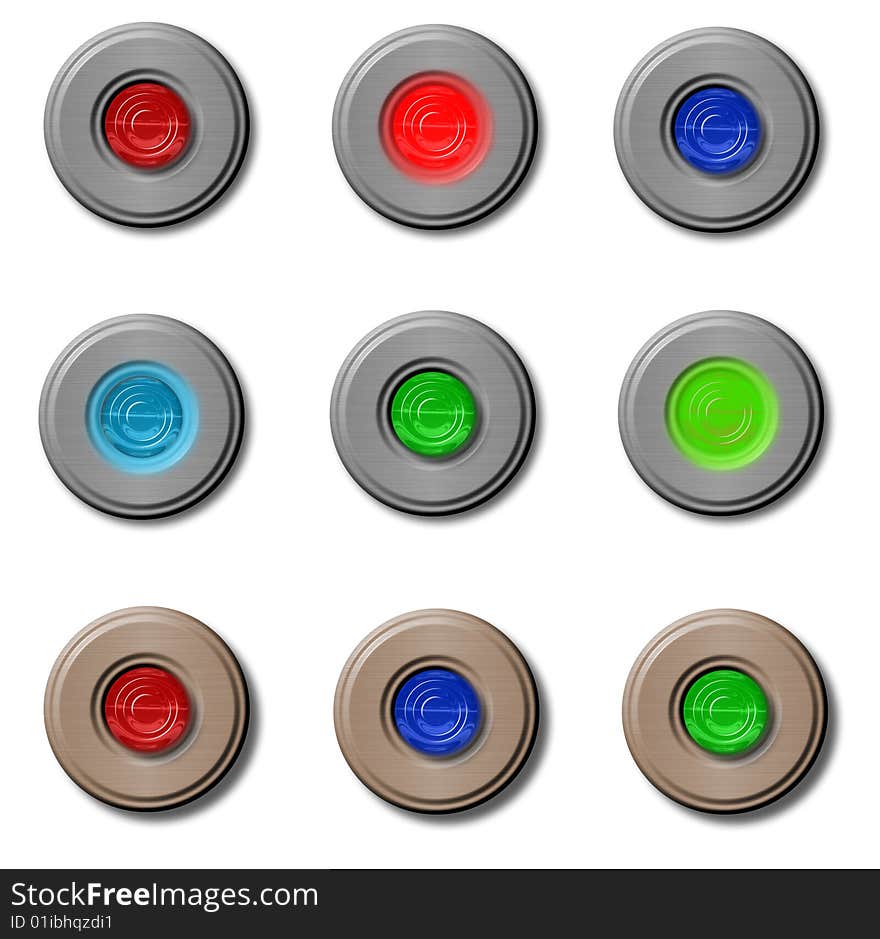 Retro Buttons Or Rollovers