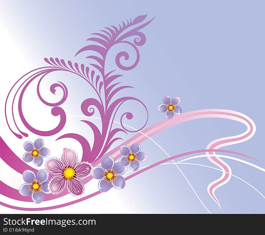 Floral Background, beautiful floral illustration