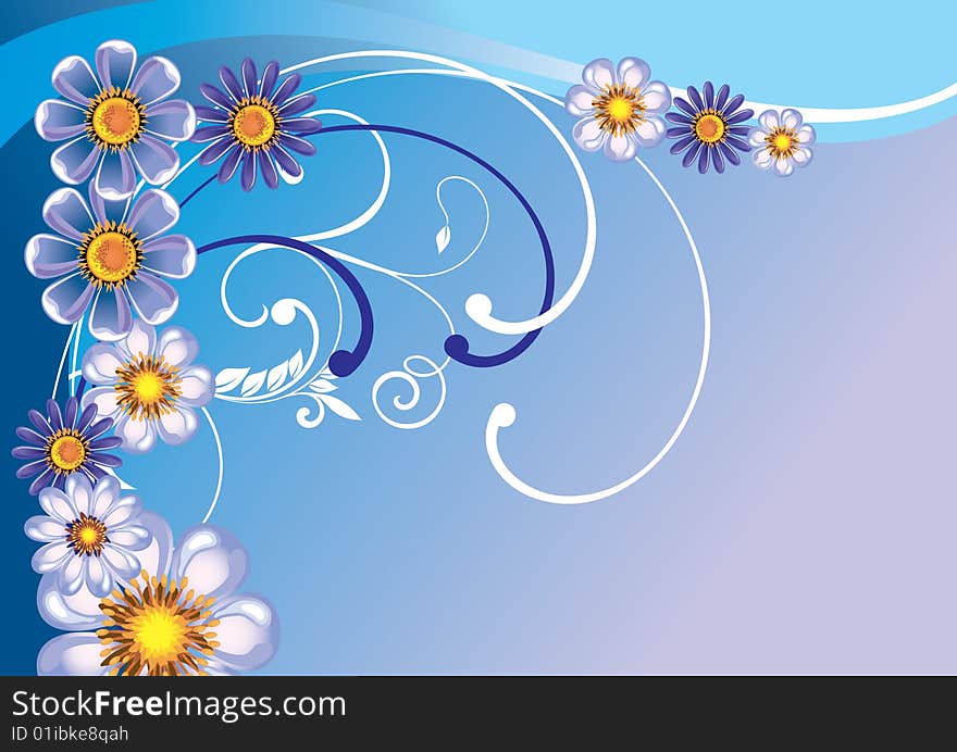 Floral Background, beautiful floral illustration