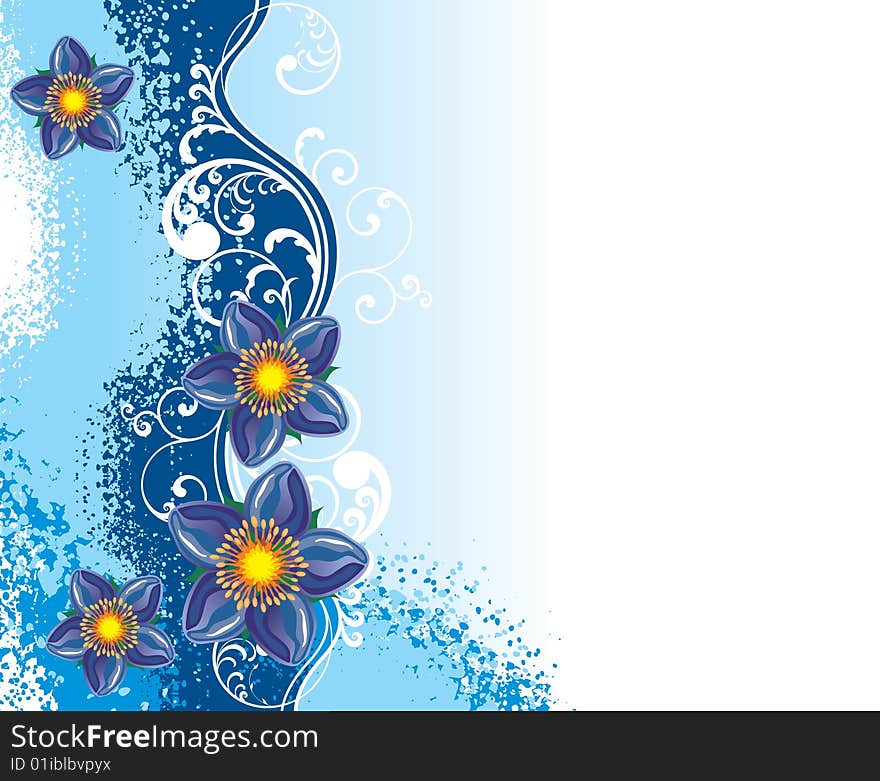 Floral Background, beautiful floral illustration