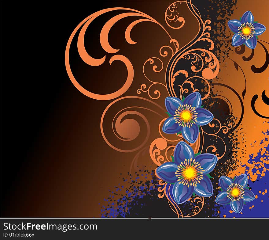 Floral Background, beautiful floral illustration