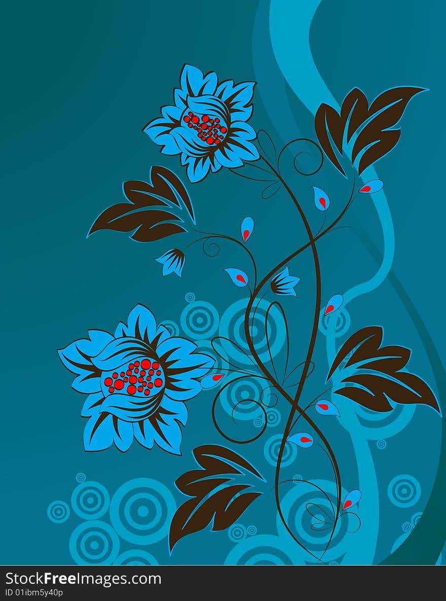 Floral Abstract Background.