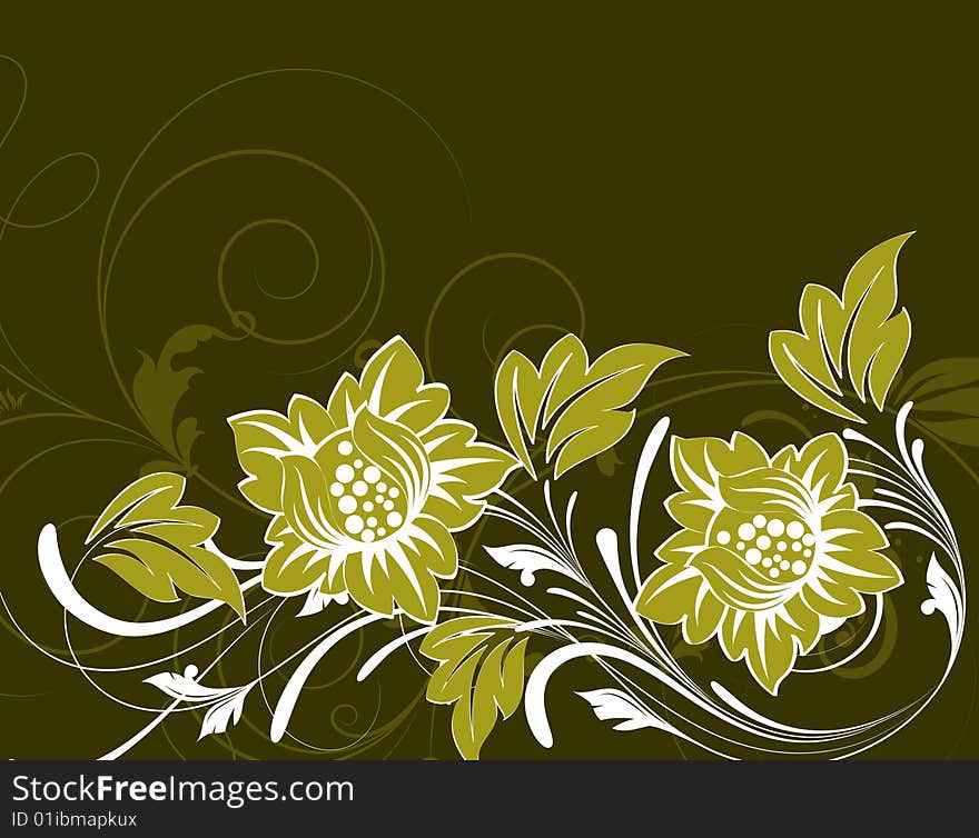 Floral Abstract Background.