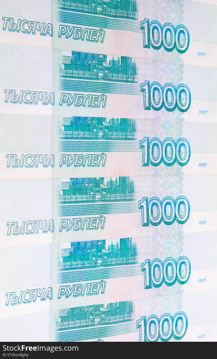 Thousands of russian rouble bank notes. Thousands of russian rouble bank notes