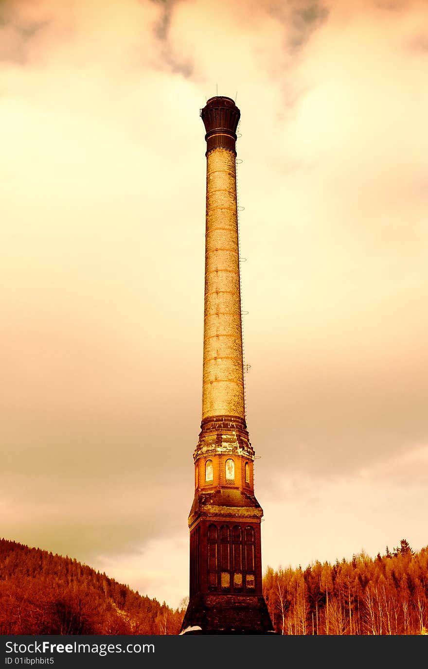 Factory chimney