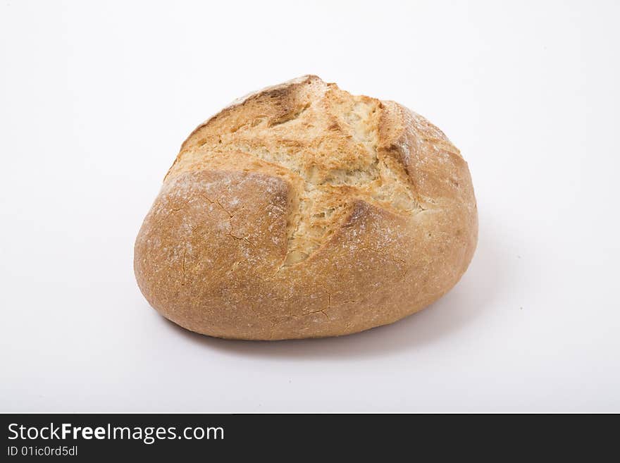 Isolated Bread and white background