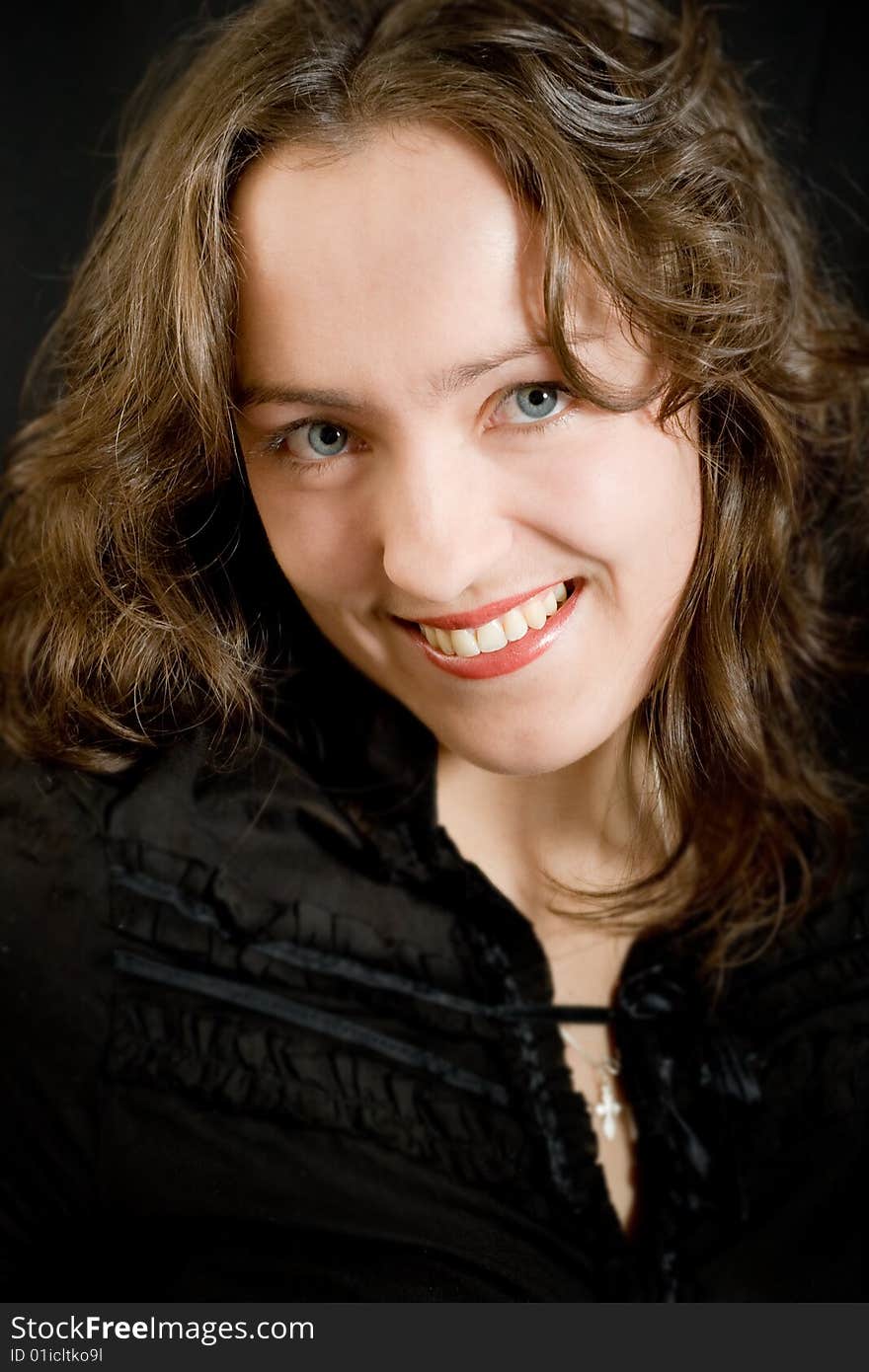 Studio Portrait Of A Young Woman