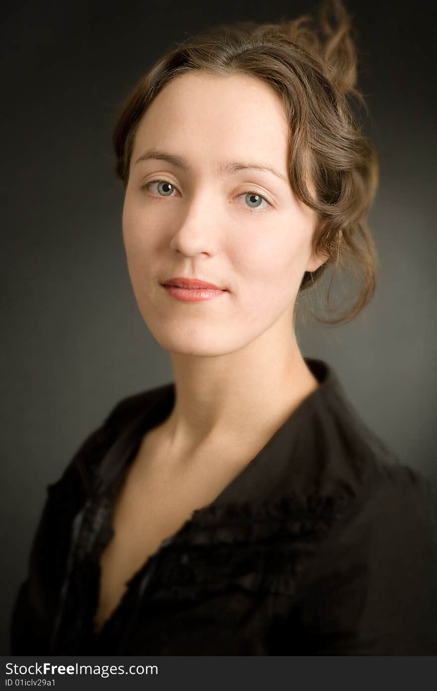 Studio Portrait Of A Young Woman