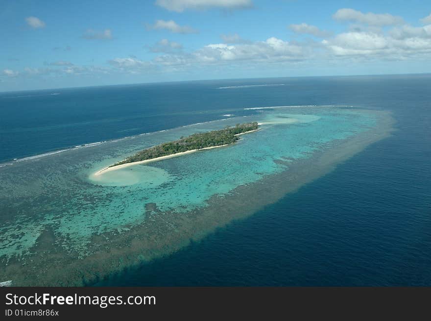 Isolated island in Pacific close to Noumea. Isolated island in Pacific close to Noumea