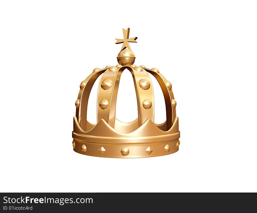 This picture shows the crown of gold.