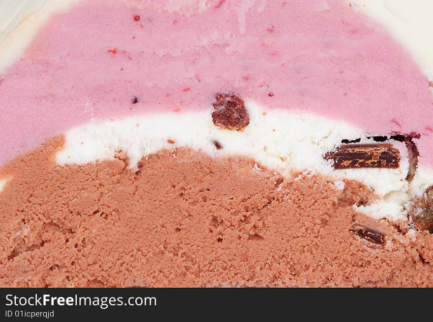 Ice cream closeup