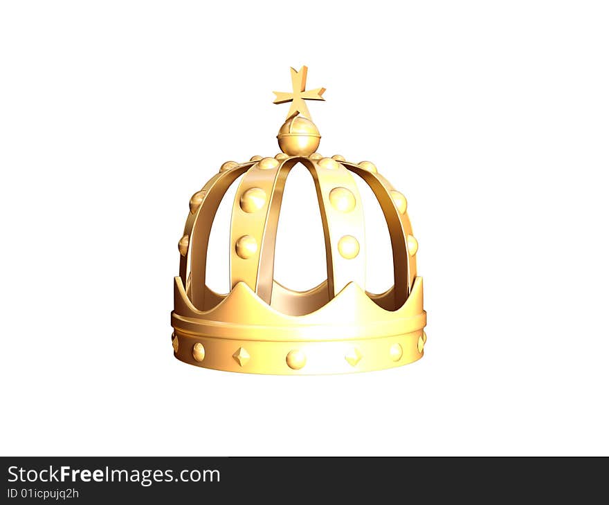 This picture shows the crown of gold.