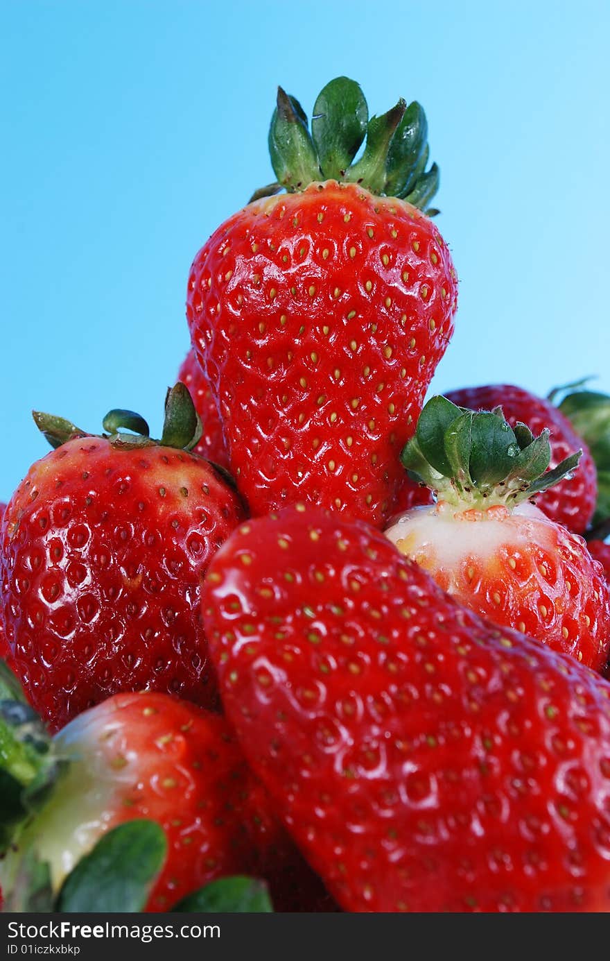 Strawberries on plate