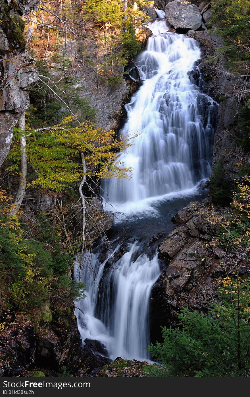 Crystle cascades waterfall New Hampshire