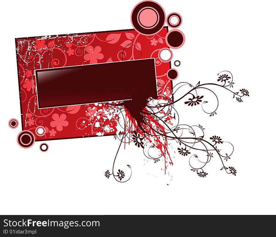 Abstract vector banner with huge frame for your text. Abstract vector banner with huge frame for your text