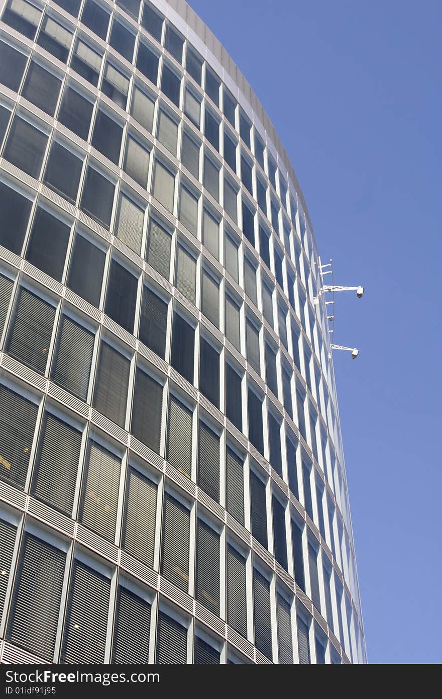 Modern office building at a business center (steel and glass). Modern office building at a business center (steel and glass)