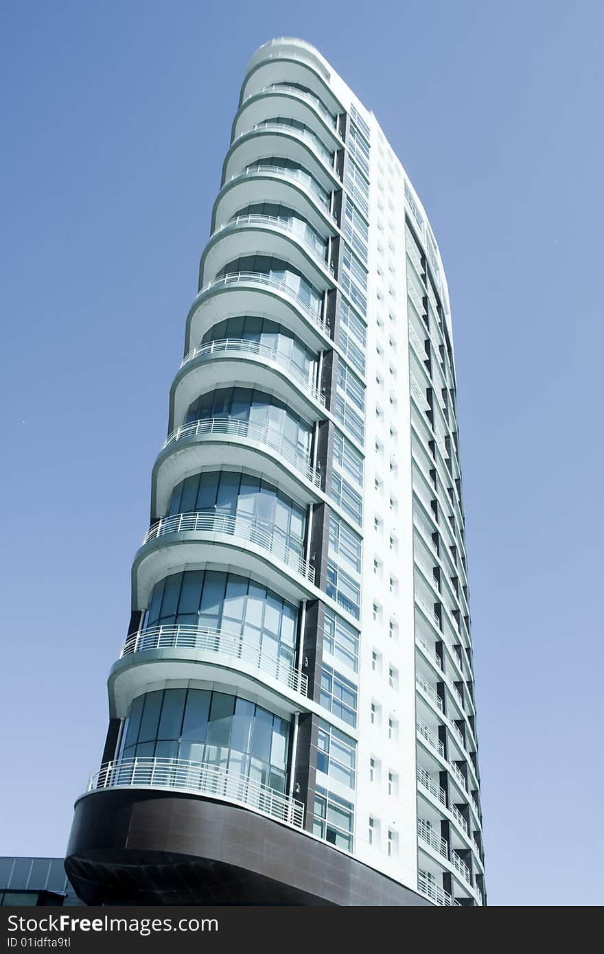 Modern office building at a business center (steel and glass). Modern office building at a business center (steel and glass)