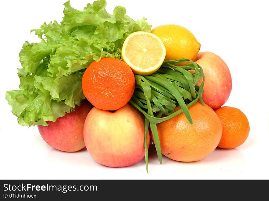 Ripe both juicy fruit and vegetables. Ripe both juicy fruit and vegetables