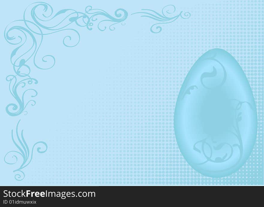 The beautiful background of patterned and patterned egg.