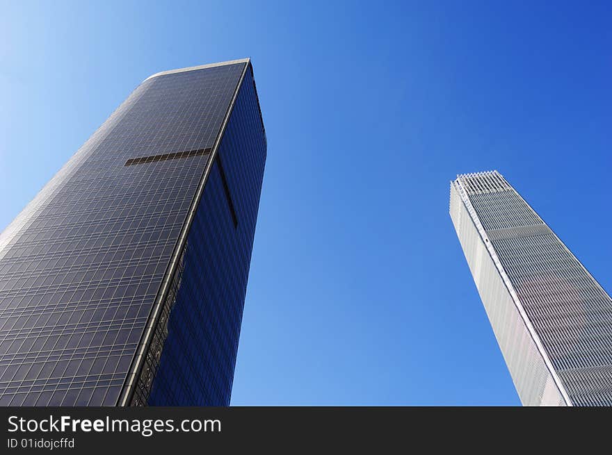 Very high office buildings in beijing,china