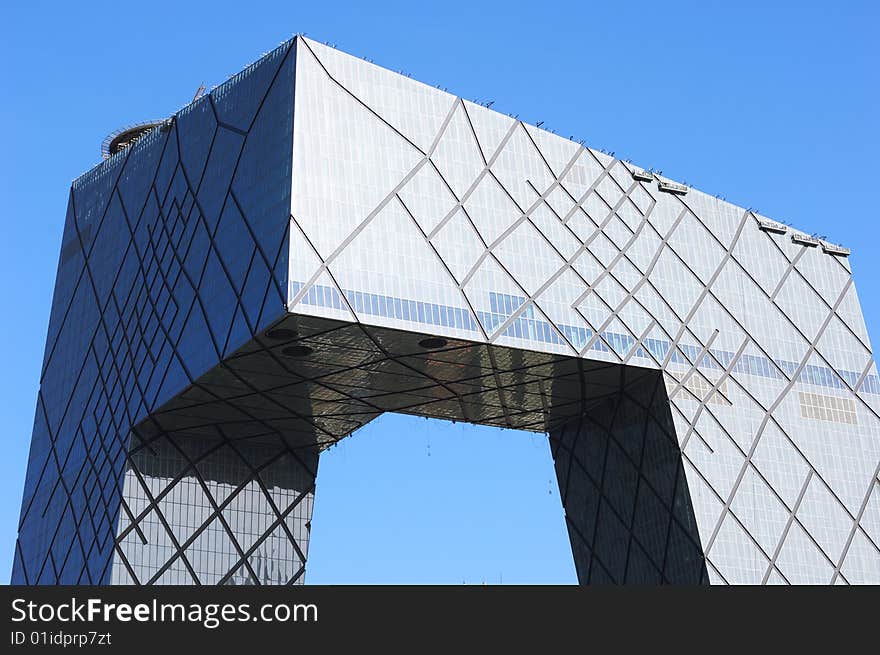 Top of the CCTV tower in Beijing,China. Top of the CCTV tower in Beijing,China