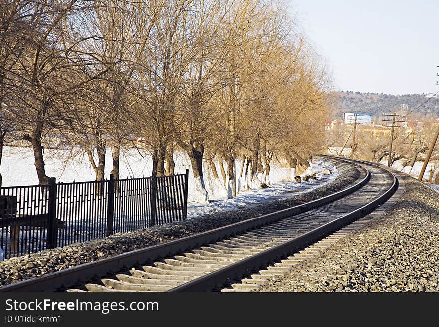 Middle of an old railway