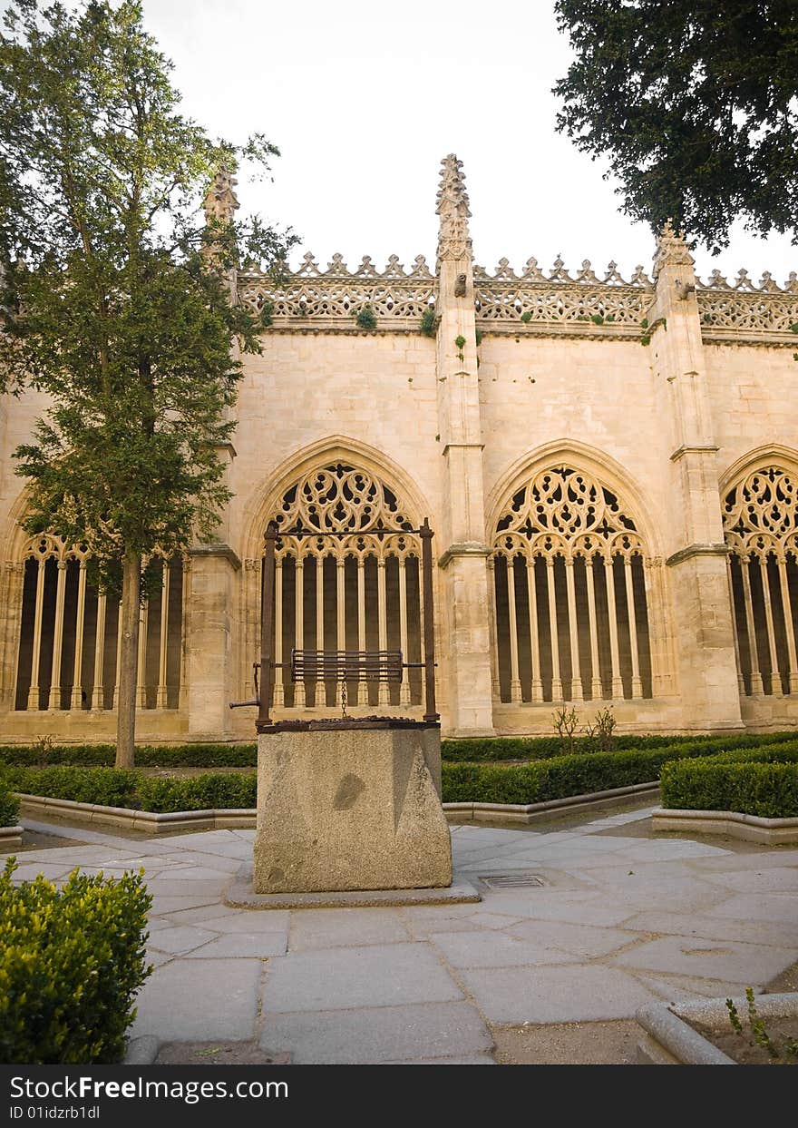 Well at Segovia's Cathedral, Spain. Well at Segovia's Cathedral, Spain