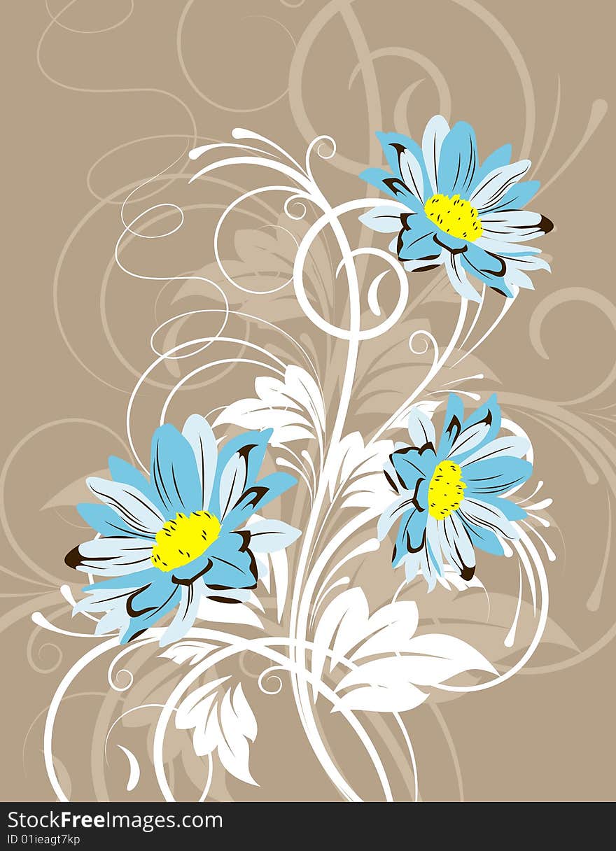 Floral Abstract Background.