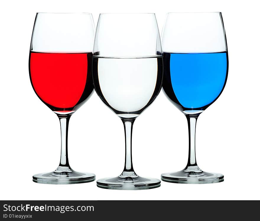 Coloured Wine Glasses