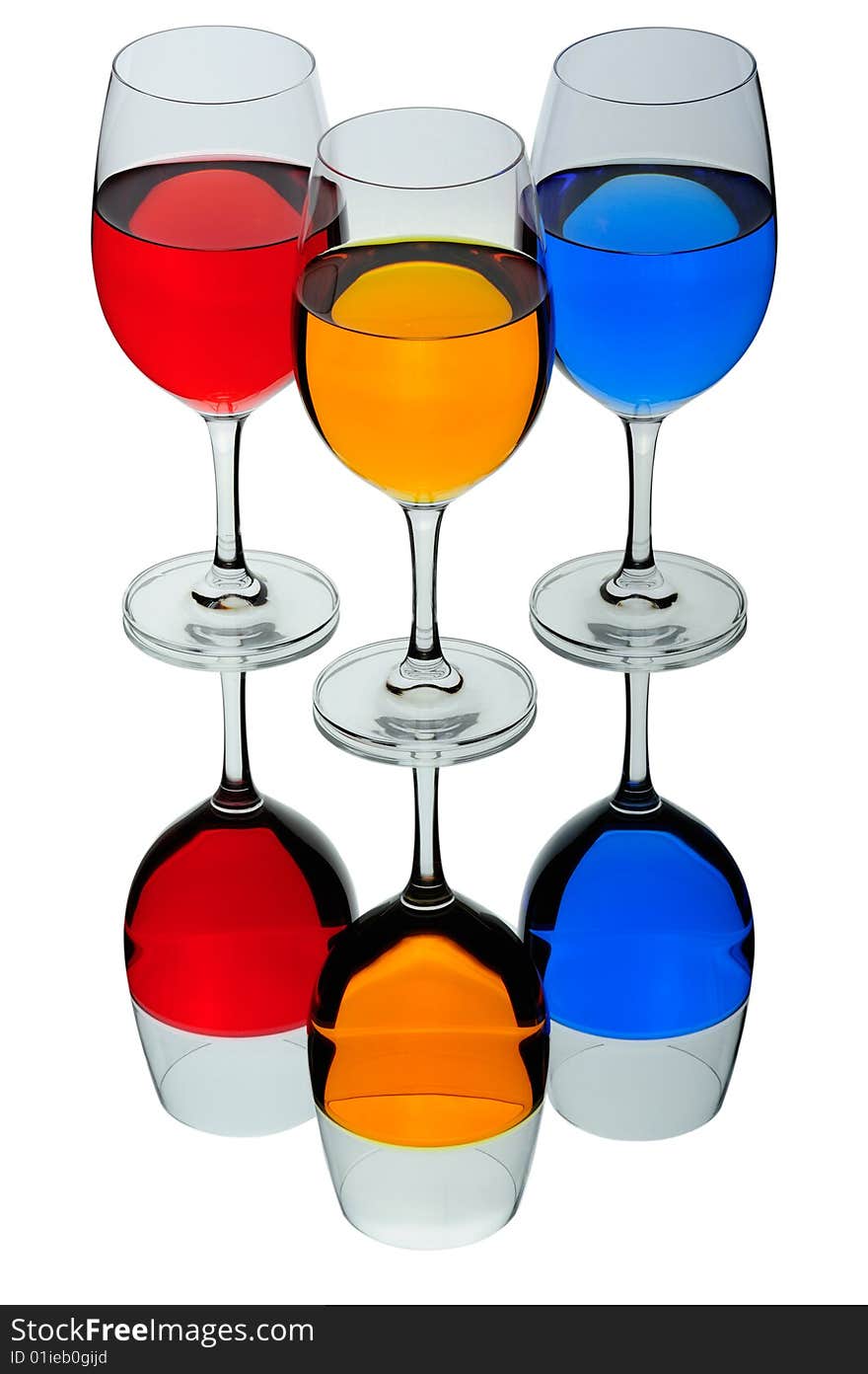 Coloured Wine Glasses