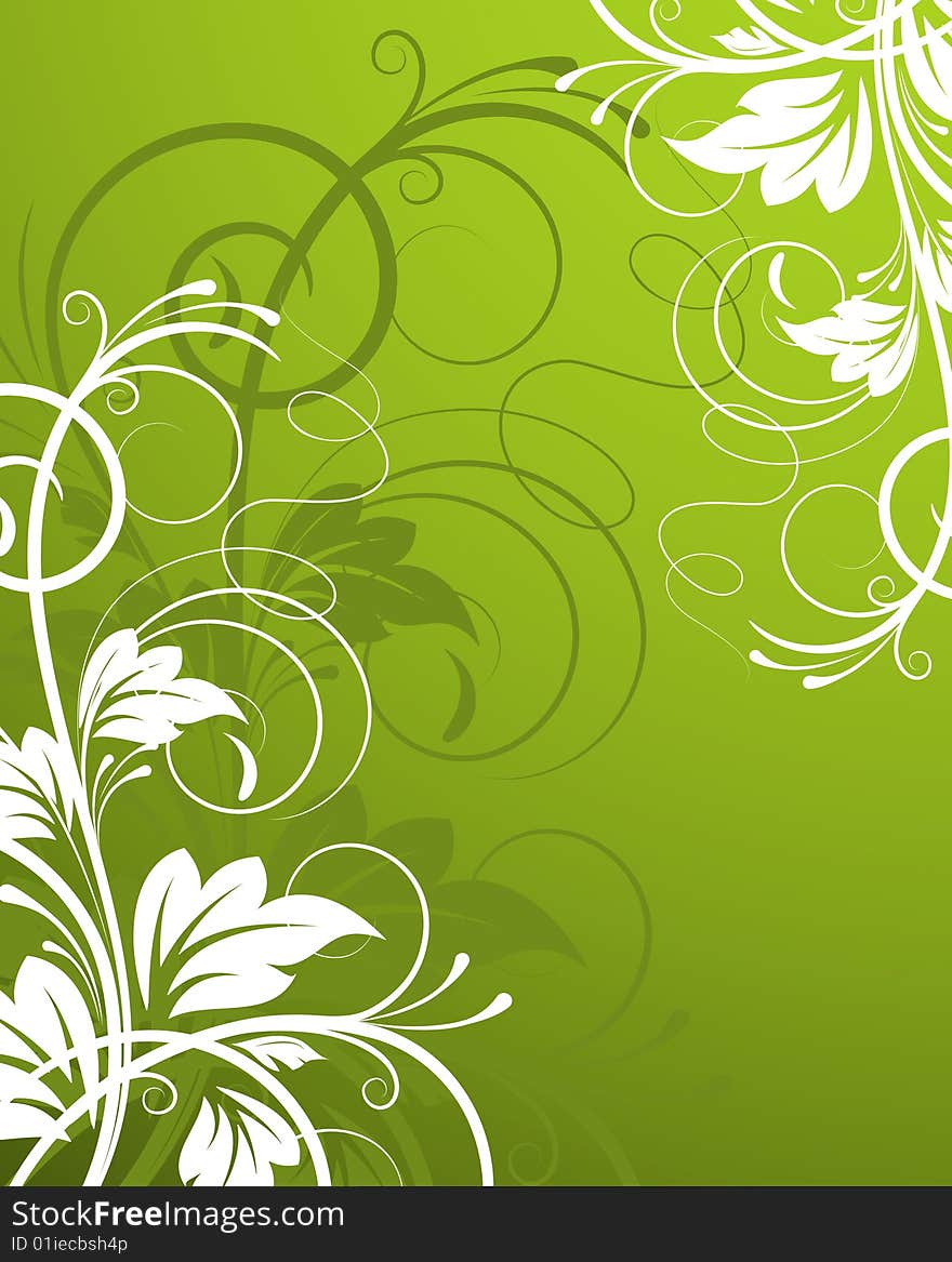 Floral Abstract Background.