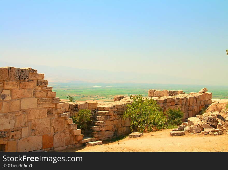 Roman ancient walls in Turkey