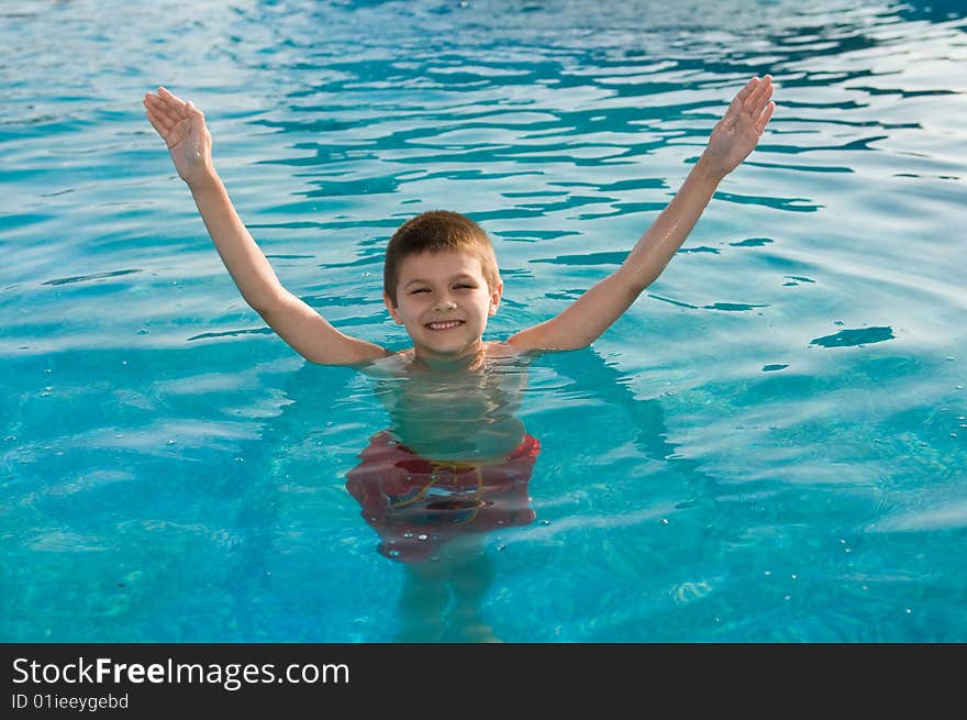 Boy In The Pool