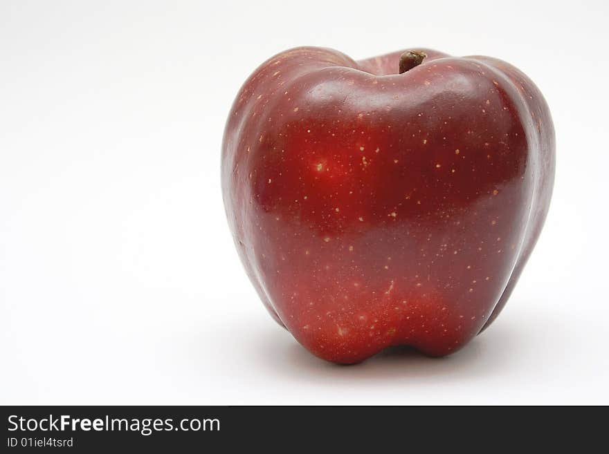 Red apple isolated on white