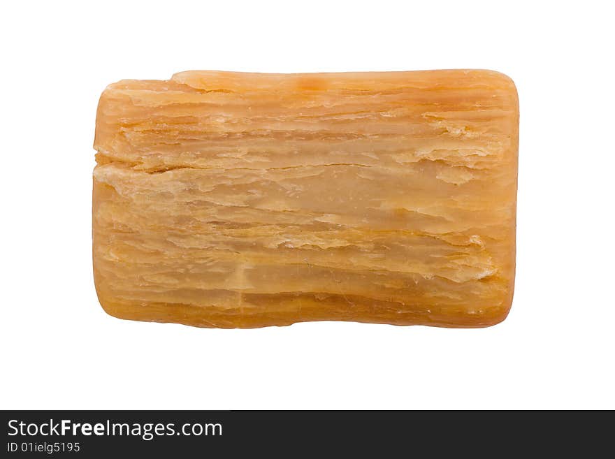 Old soap isolated on the white