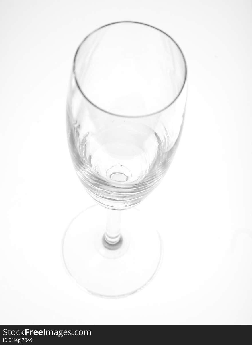 Tall wine glass