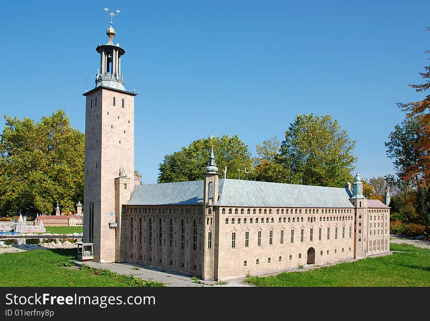 World of mini-swedish parliament house