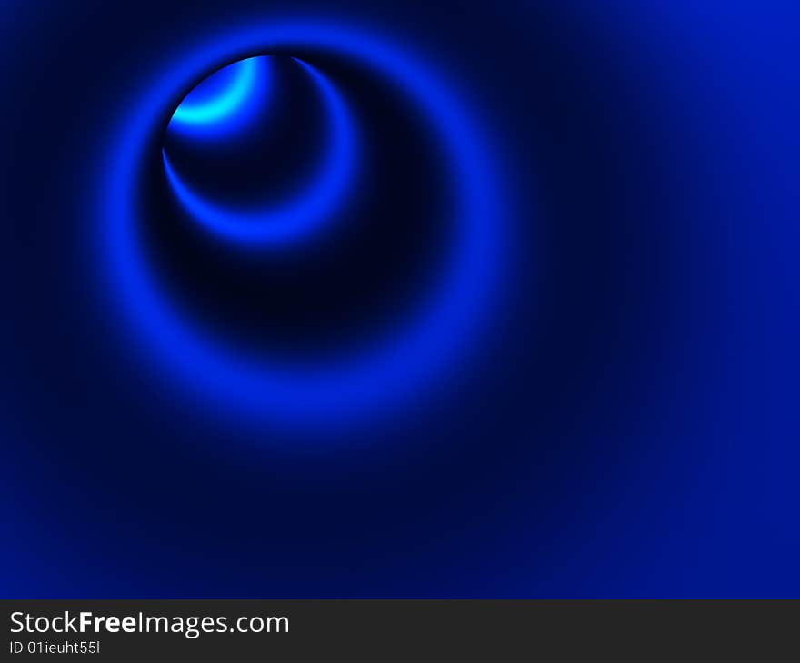 Blue tunnel background